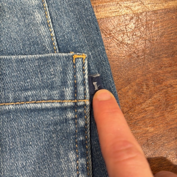 Pilcro Womens Light/Medium Wash Faded Vintage
Column High-Rise Wide-Leg Jeans 25 - Picture 6 of 6